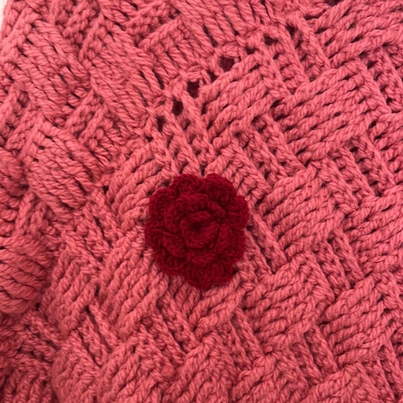 Dark pink Poncho - Picture 2 of 4